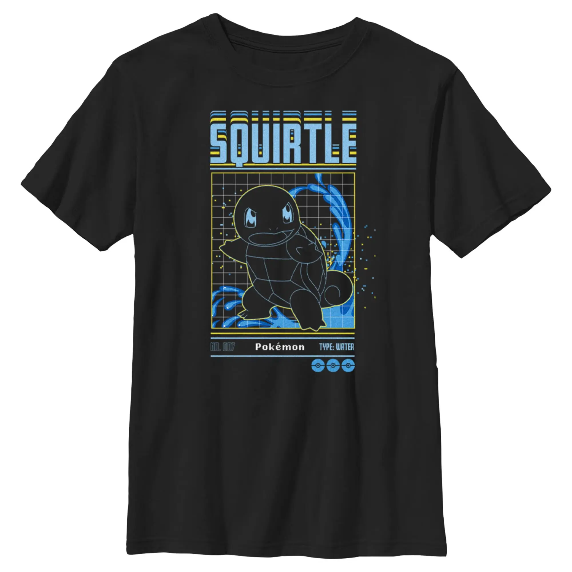 Pokémon Anime Squirtle Printing Oversized Cotton T-shirt Men and Women Comfortable Fashion Y2K Children's Clothing Summer Tees